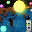 40CM Bola De Praia Grande Inflável LED Com Luzes De Troca De Cor 13 Cores Luminosa Para Festas De Verão Pool/Beach Partyies