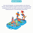 MALETA BLOCOS DE MONTAR EDUCACIONAL MONTESSORI - DINOSSAURO (283 PEÇAS)