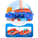 Caminhão Transporte Dinossauro T-Rex Ultimate Cegonha Pista Carrinhos Maleta